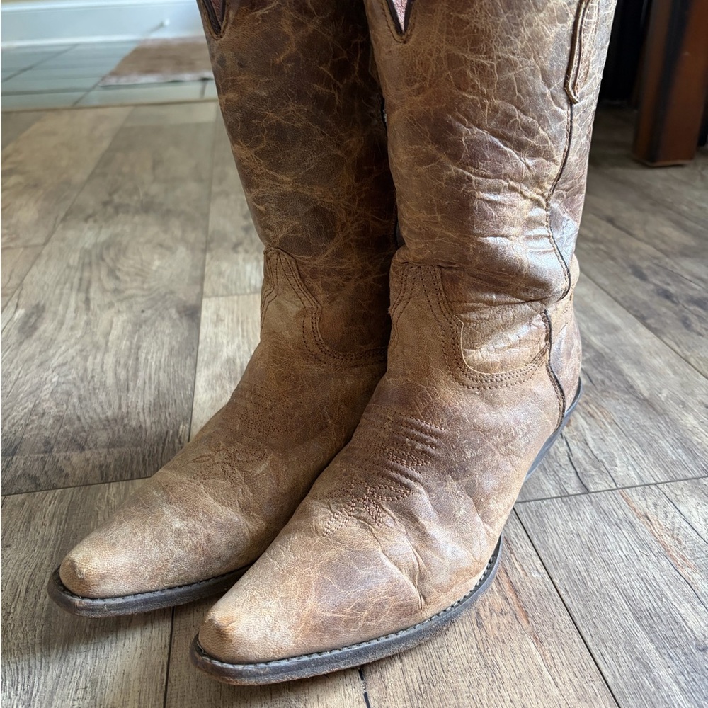 Dan Post 8.5 Womens Light Brown Boots